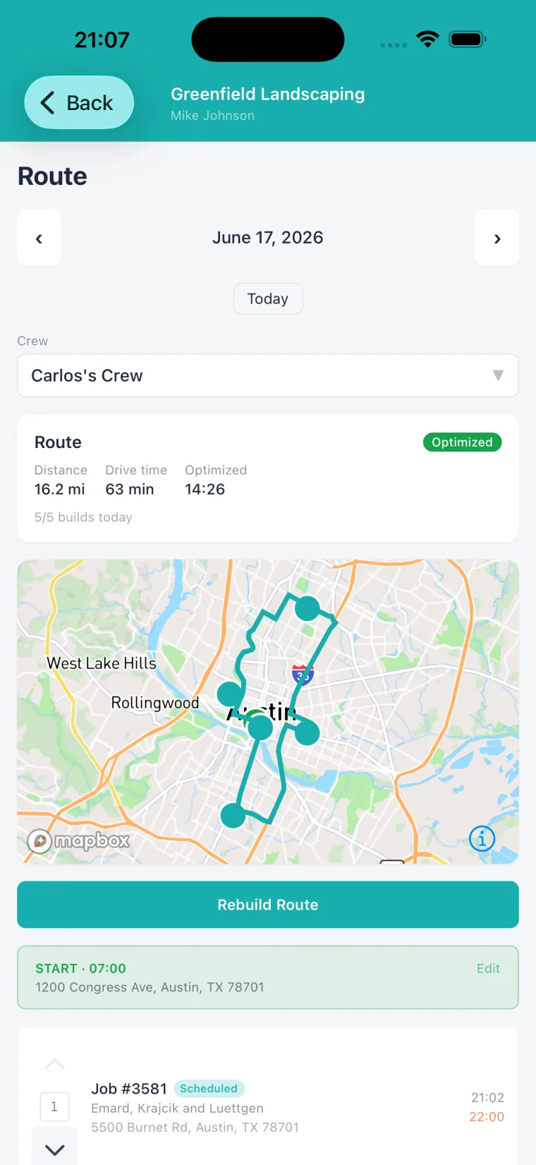 Optimización de rutas