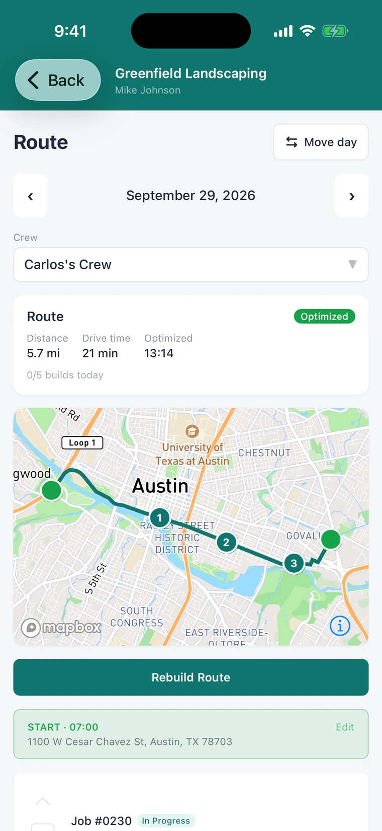 Route optimization